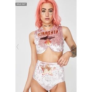 EEUC Save the Parade 1969 Starship Set Pink Velvet Sz S Dolls Kill